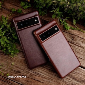 Custodia in vera pelle fatta a mano per Google Pixel 9/8/7 - Custodia posteriore per Google Pixel 9 Pro Custodia in pelle - Pixel 8 - Regali Google Pixel
