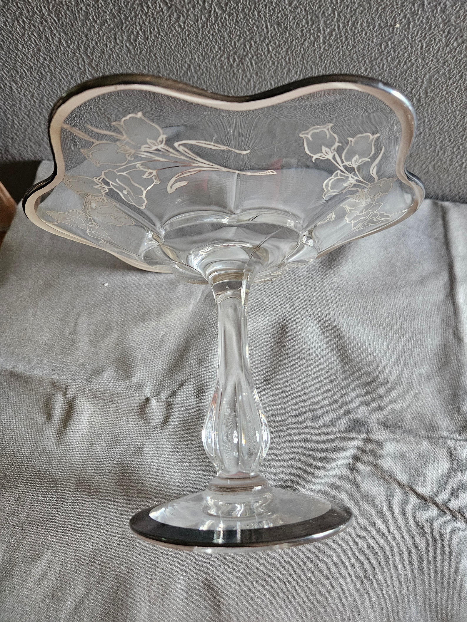 Vintage 1950s Pedestal Compote Dishes With Silver Overlay Set of 2 - Etsy