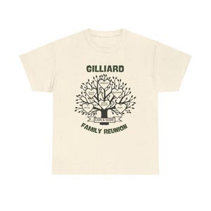 Gilliard Reunion Tshirt, Family Reunion Tee, Unisex Cotton Shirt, Event Gathering Top, Classic Reunion Apparel