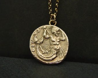 Meerman triton-muntketting: handgemaakte zoon van Poseidon - beschermer van de zee - op Percy Jackson geïnspireerd