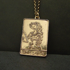 Calliope Necklace: Hand-carved Muse of Epic Poetry and Eloquence Pendant - For Writers