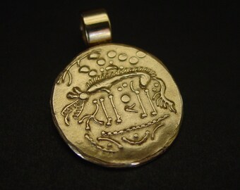 Iceni Norfolk Wolf Coin Pendant - Celtic Coin