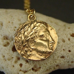 アポロネックレス：古代ローマのコインを模した手作りペンダント - パーシー・ジャクソンにインスパイアされた