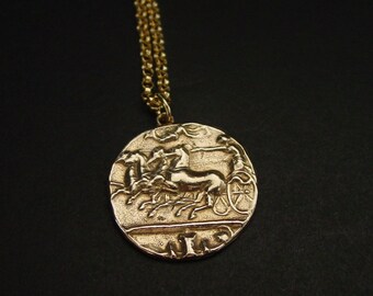 Roman Coin Necklace - Etsy Australia
