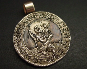 St Christopher Medal Gold | Etsy