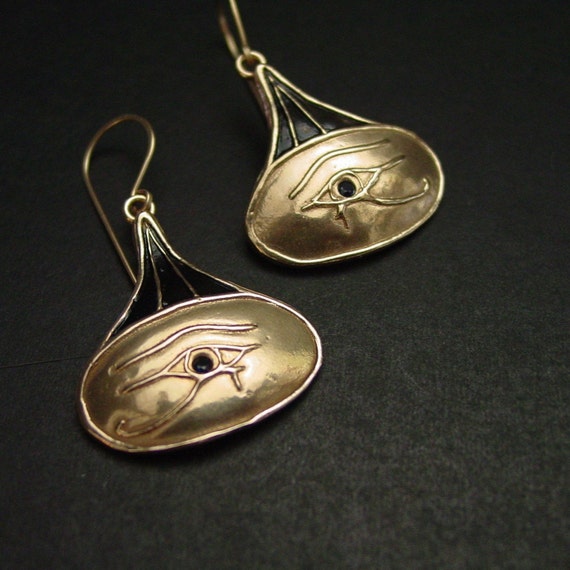 egyptian eye earrings