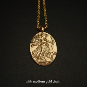Artemis Necklace Goddess Diana the Huntress Antique Cameo Cameo Jewelry ...