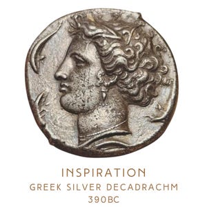 Persephone Necklace: Handcrafted Goddess Proserpina Ancient Greek Coin Pendant image 7