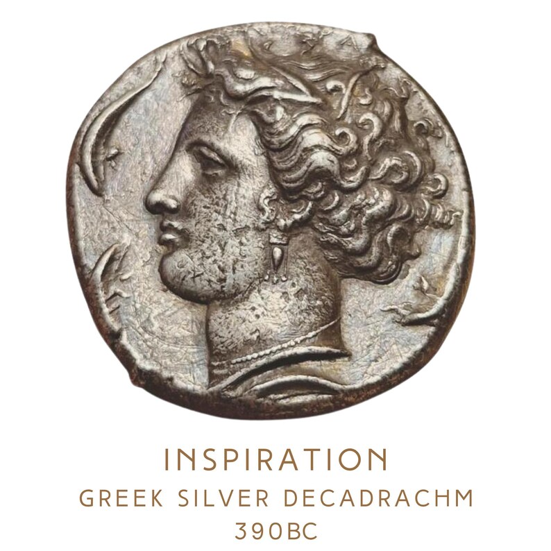 Persephone Necklace: Handcrafted Goddess Proserpina Ancient Greek Coin Pendant image 7