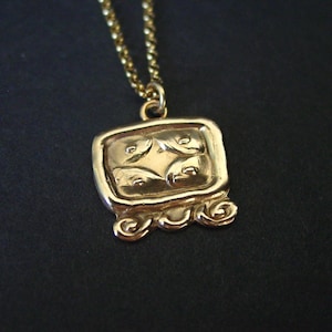 Lamat Necklace: Hand-carved Symbol for New Beginnings Pendant - Tzolkin Mayan Calendar Day Zodiac