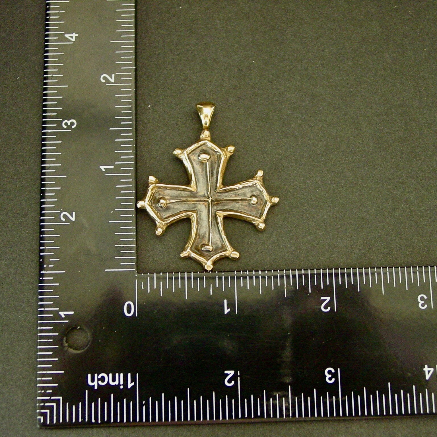 Cathar Occitan Cross Pendant - Hand Carved Medieval Crusader