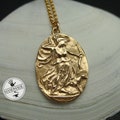 Artemis Necklace: Handcrafted Goddess Diana Cameo Pendant, Gold Bronze or Sterling Silver