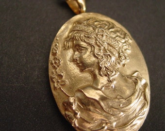 Aphrodite Necklace - Handcrafted Greek Goddess of Love and Beauty Victorian Pendant