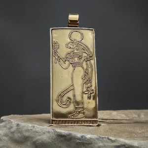 Bastet Pendant - Hand Carved Bastet Necklace - Bast Goddess Necklace - Ancient Egypt - Egyptian Mythology