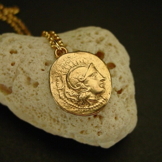 Athena Necklace Ancient Goddess Goddess 