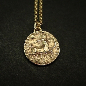 Sagittarius Necklace - Handcrafted Chiron Centaur Necklace - Zodiac Birthday Gift - November 23 to December 21