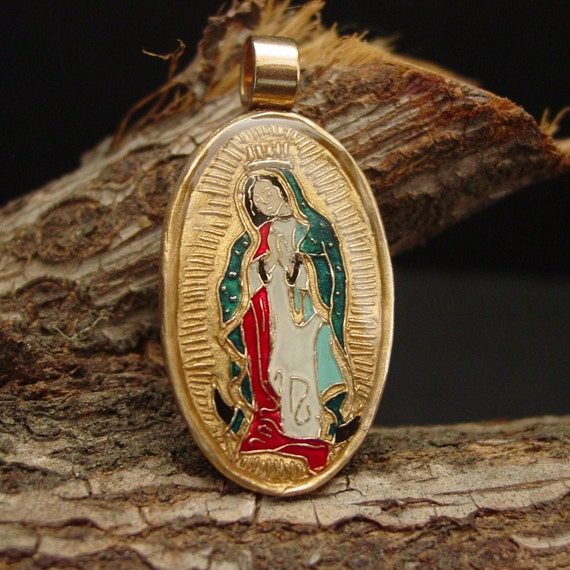 Our Lady of Guadalupe Wood Pendant Necklace – Davidson Workshop