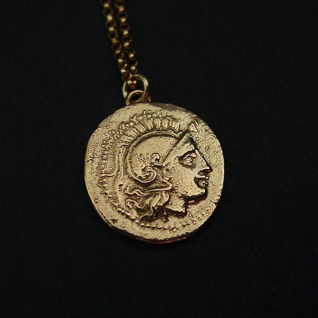 Gilt bronze head of Sulis Minerva from a cult statue in the temple at