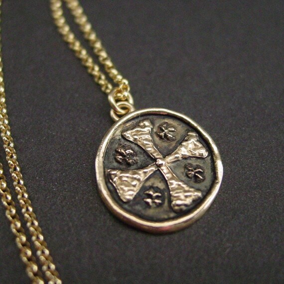 Jerum Cross Necklace Crusader Five Fold - Crusader Cross Pendant Jerum Cross Necklace Crusader Five Fold - Crusader Cross Pendant