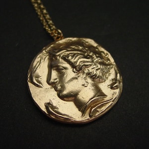 Persephone Necklace - Persephone Pendant - Proserpina - Ancient Greek Coin Necklace - Greek Mythology - Percy Jackson - Proserpine