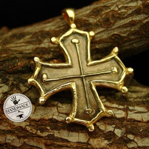 Cathar Cross - Occitan Cross Pendant - Languedoc - Medieval Cross - Croix Cathare - Crusader Cross - Croix des Templiers - Collier Croix