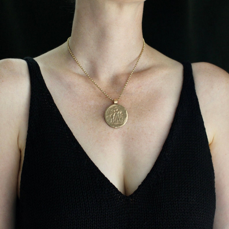 Aphrodite Cupid and Ares God of War Necklace Cameo Pendant Etsy