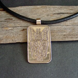 Itzpapalotl Aztec Warrior Goddess Pendant: Hand-carved Mesoamerican Obsidian Butterfly image 10