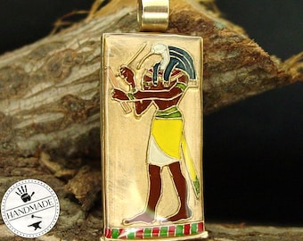 Orecchini Con Figura Di Iside Miniblings Ciondolo Egitto Dea Egizia Oro - Foto 3