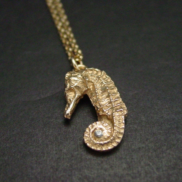 Seahorse Necklace - Sea Horse Necklace - Seashell Jewelry - Seahorse Jewelry - Hippocampe - Hippocampus - Seepferdchen