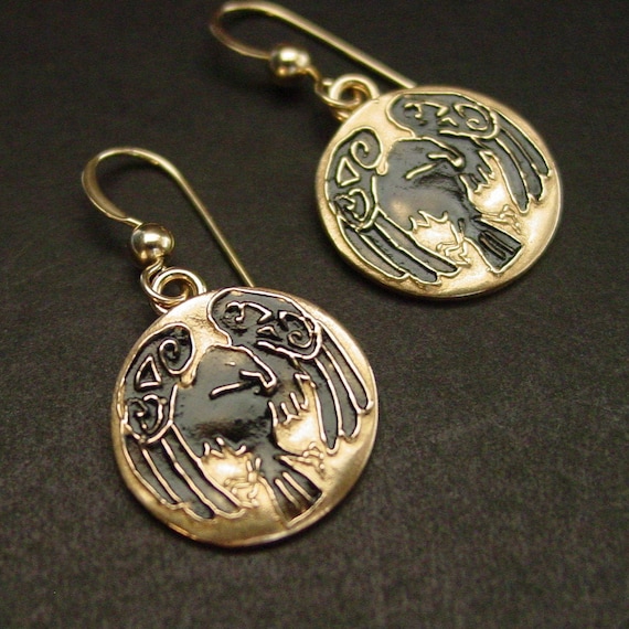 Crow Earrings Raven Earrings Norse Mythology Viking Etsy Crow Earrings Raven Earrings Norse Mythology Viking Etsy