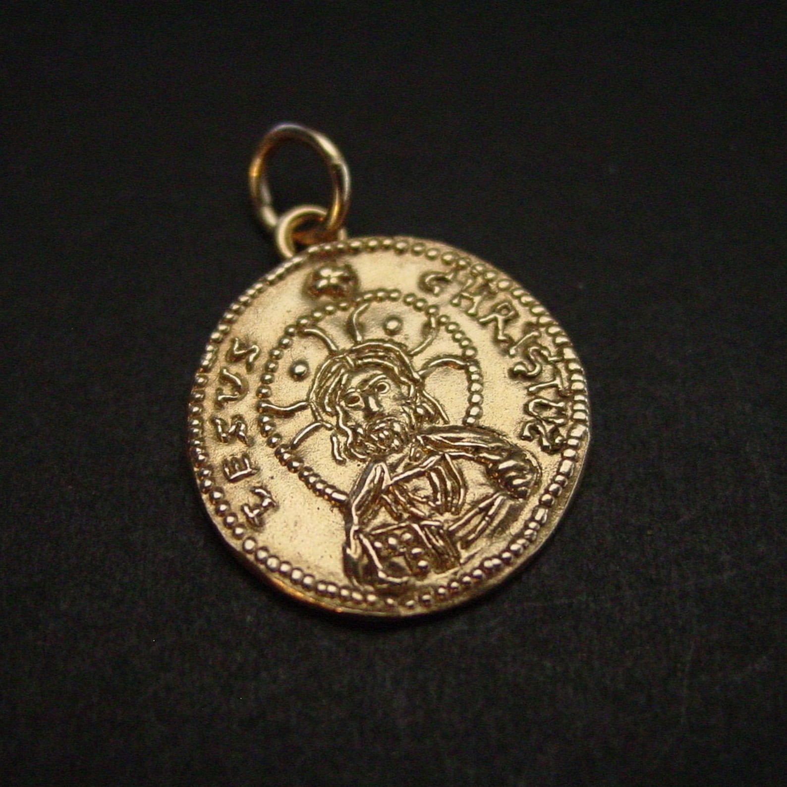 Jesus Coin Jesus Christ Jewelry Byzantine Coin Necklace Etsy