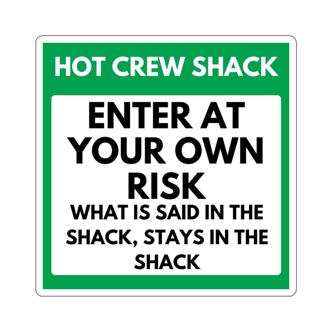 Hot Crew Shack Rules Sticker - Etsy Canada