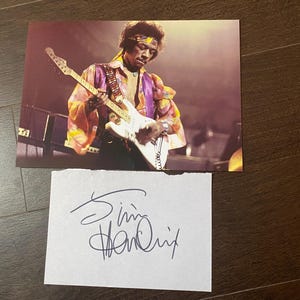James Hendrix（ジミ・ヘンドリックス）直筆サイン Jimi hendrix autograph - Etsy 日本