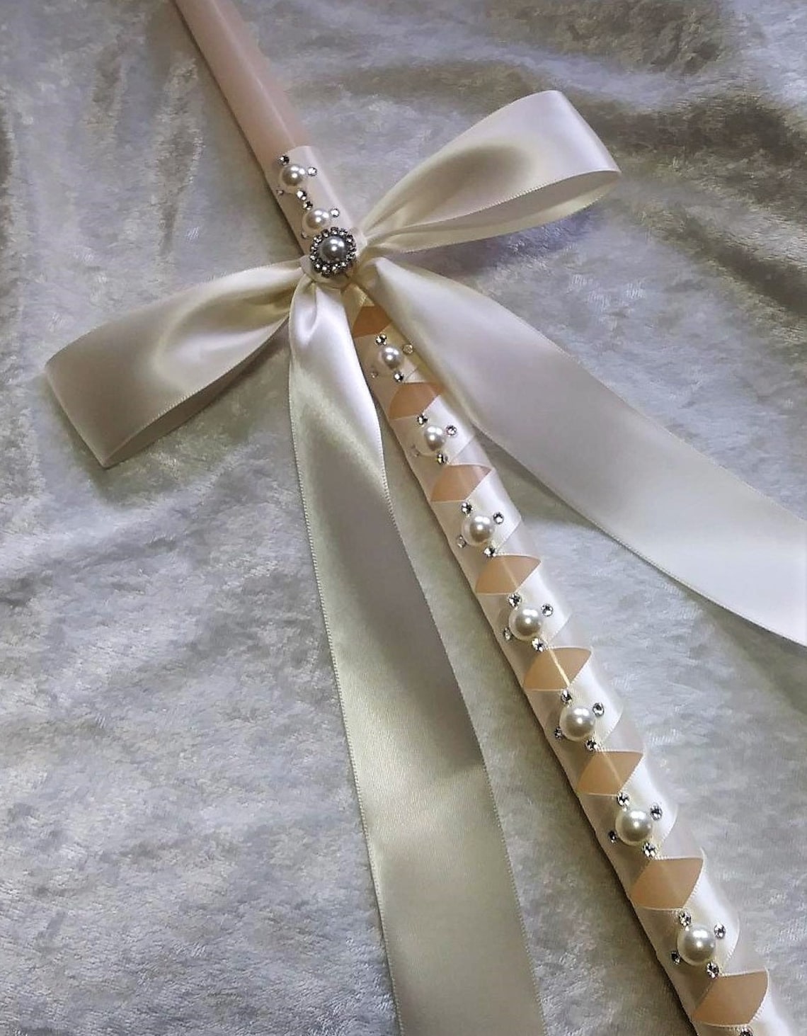 Greek Orthodox Baptism Candles Baptismal Candles Greece Etsy