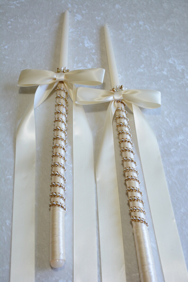 24 Greek Orthodox Candles Greek Wedding Candles Etsy