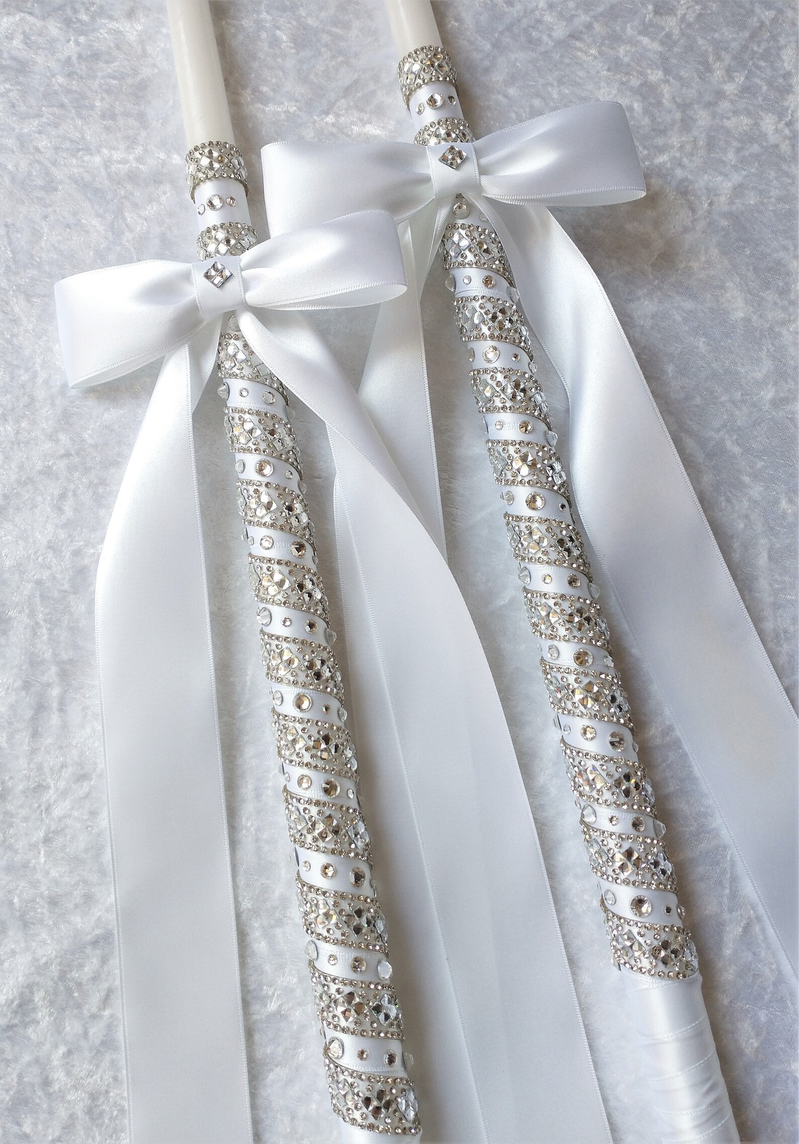 24 Greek Wedding Candle Set Orthodox Wedding Candles Etsy