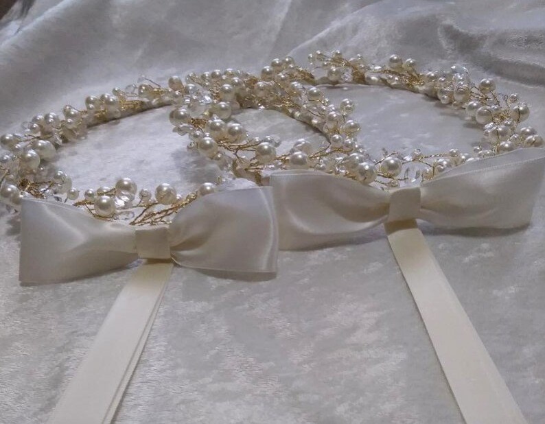 Greek Wedding Crowns Stefana Crowns Stefana Orthodox Wedding Crowns Greek Stefana \u03a3\u03c4\u03ad\u03c6\u03b1\u03bd\u03b1 Ivory Stefana White Stefana Stefana Gold