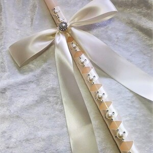 Orthodox Wedding Candles, Greece Wedding Candles, Ivory Greek Lambathes, Lambade Baptism, Greek Wedding Candles, Swarovski Crystal Candles