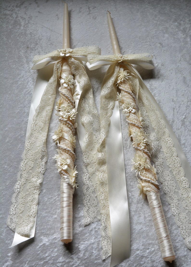 Greek Orthodox Candles Wedding Candles Orthodox Wedding Etsy