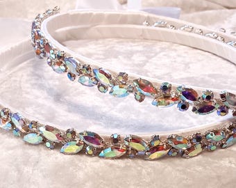 Crystal Stefana Crowns, Greek Wedding Crowns, Στεφανα, Orthodox Stephana, Greek Tiara