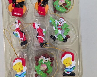 4 Boxes of 12 Loony Tunes Mini Christmas Ornaments