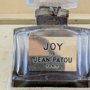 Joy Parfum by Jean Patou Boxed Made in France Very Old .05 Ounce Bottle