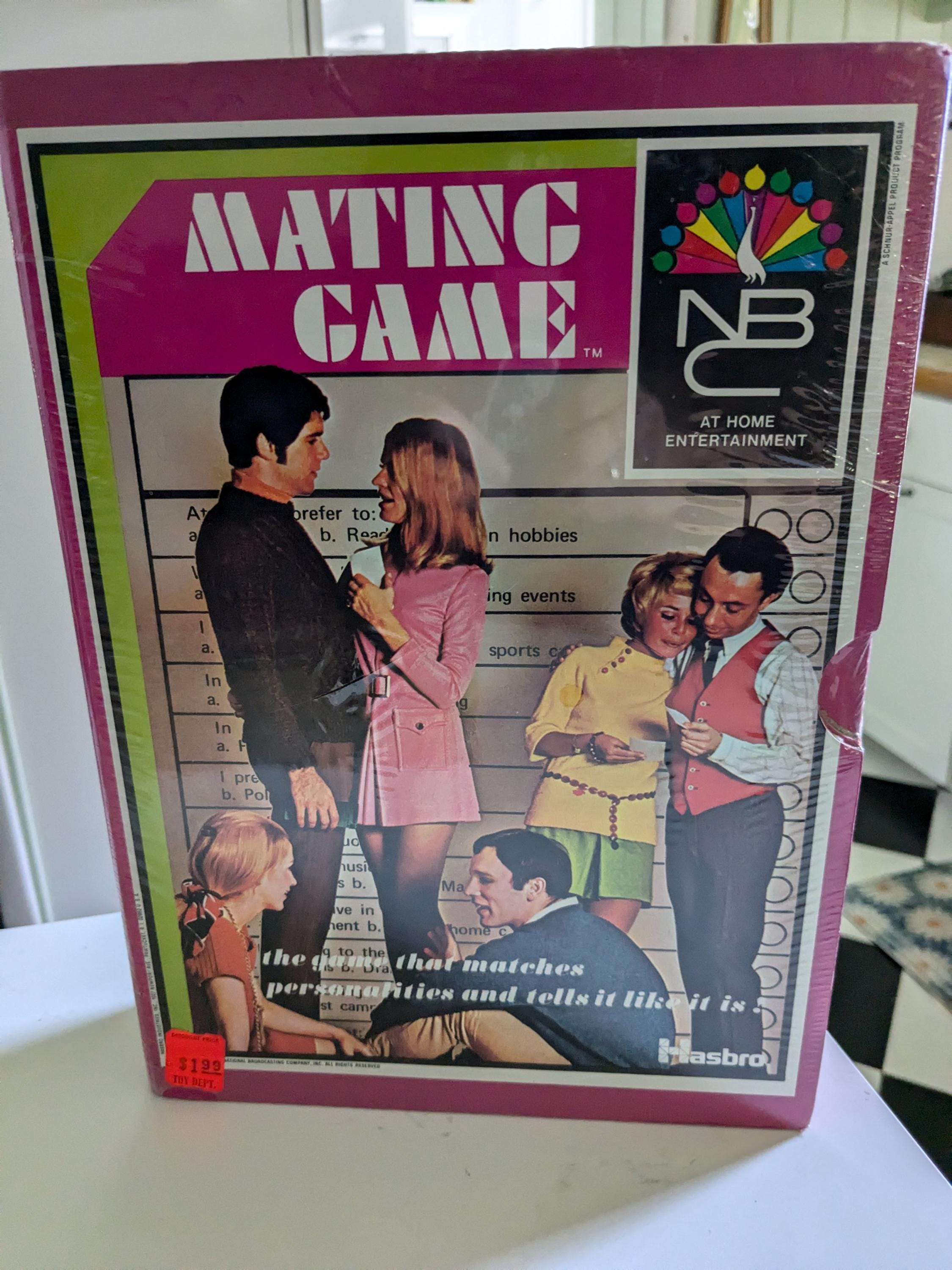 1960s NIB Mating Game Board Game from NBC/Hasbro Game NIght Fun