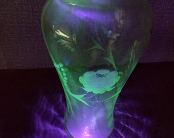 Etched Uranium Vase