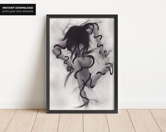 Sophia Entangled Art Printable: Mental Health, Anxiety (Digital Download)