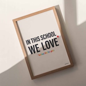 Printable Queer Safe Spaces Poster | Everyone Welcome Art | Classroom Decor | LGBTQ School Poster