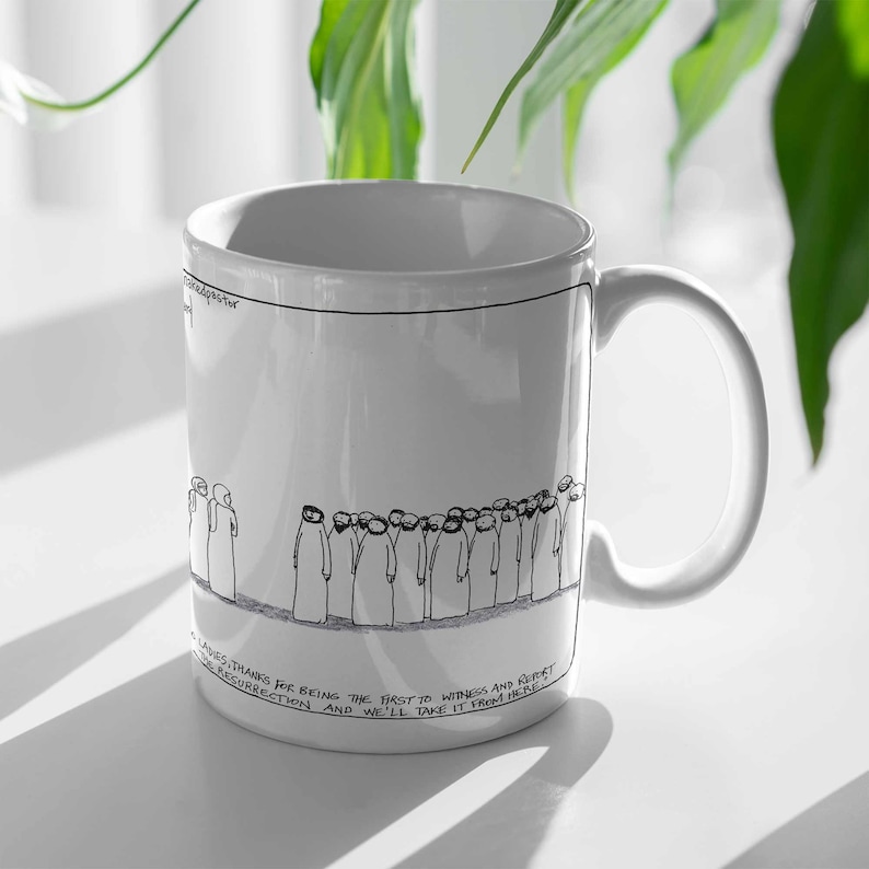 Christian Mansplaining: Women and the Resurrection Mug, Feminism Coffee Cup, Female Church Leaders, Progressive Pastor Gift, Christian Gift image 8