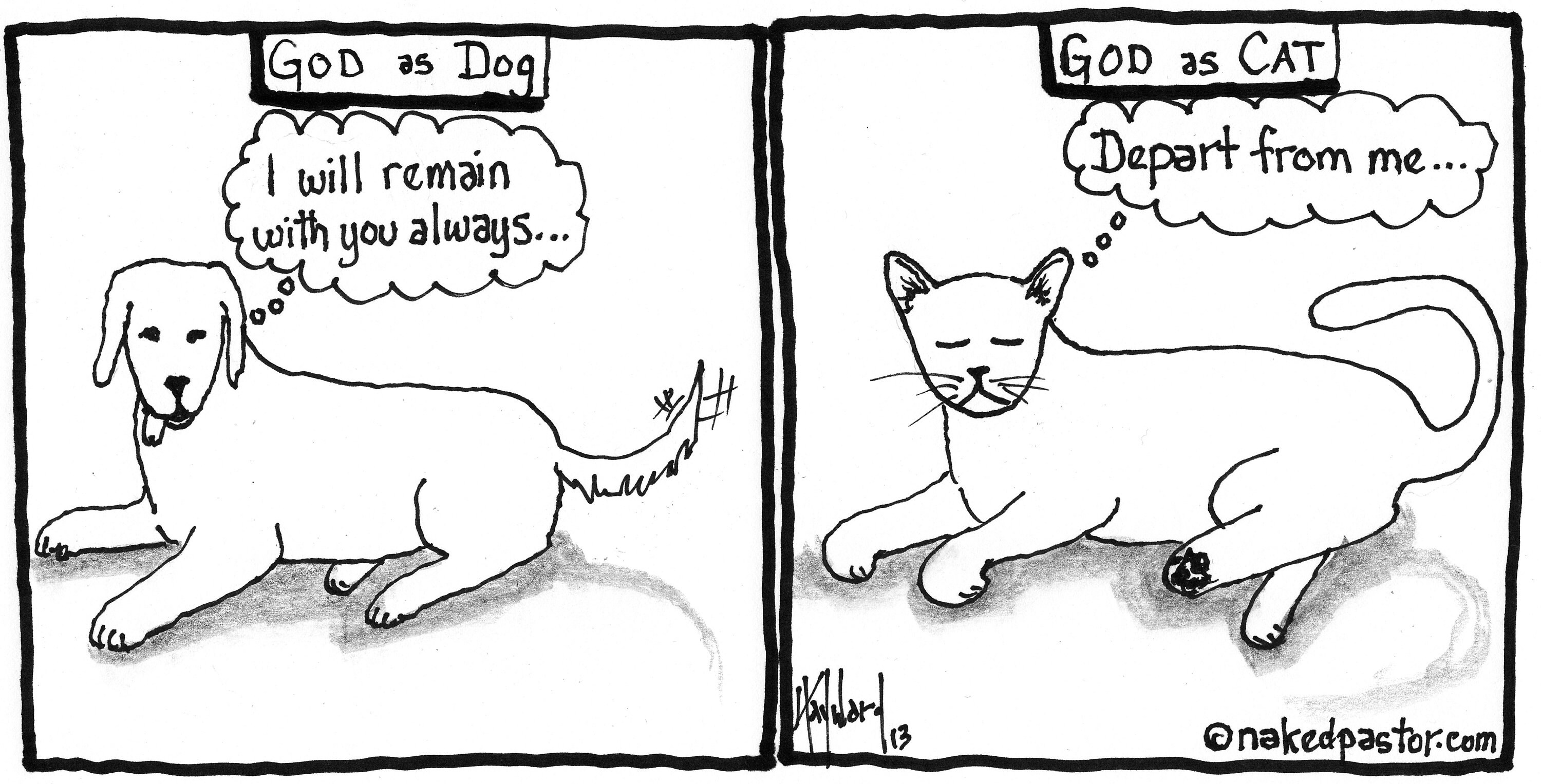 Dog God Cat God CARTOON Etsy