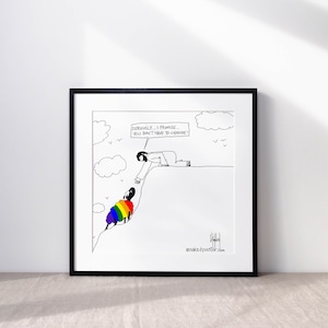 LGBT Poster | Jesus Art | Bible Art | Queer Christian | Gay Christian | LGBTQ Gifts | Pride Poster