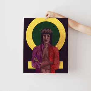 Shesus | Black Jesus | Black Jesus Painting | Deconstruction Gift | Women Of Color Art | Black Women Art |
